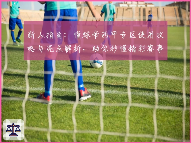 新人指南：懂球帝西甲专区使用攻略与亮点解析，助你秒懂精彩赛事